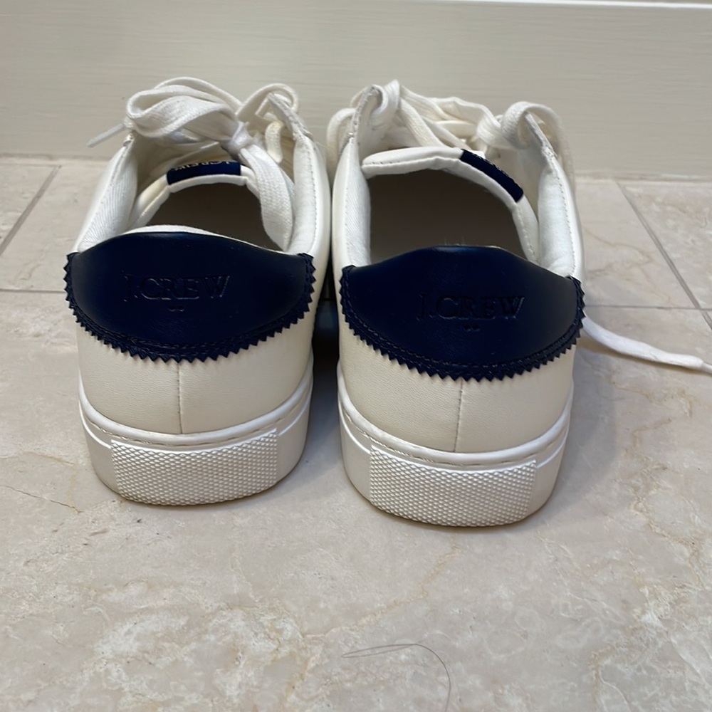 JCREW - WHITE & STRIPED “ROAD TRIP” SNEAKERS - Picture 9 of 9